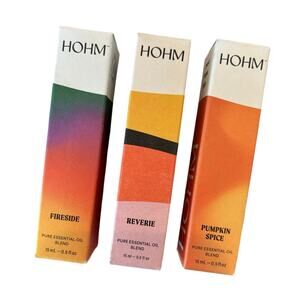 Fall Essential Oil Blend TRIO Pumpkin Spice Fireside & Reverie by Hohm